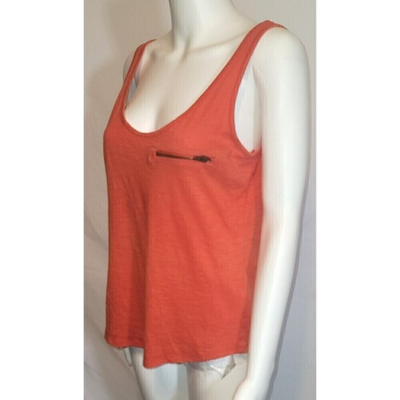 Zara Trafaluc Red Sleeveless Zipper Pocket Tank Top Size M - Picture 3 of 11